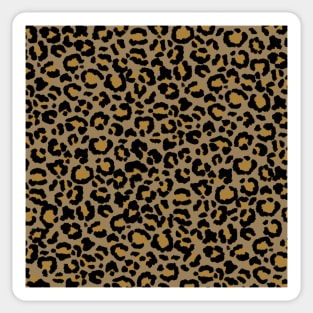 Leopard Pattern in Natural  2 Sticker